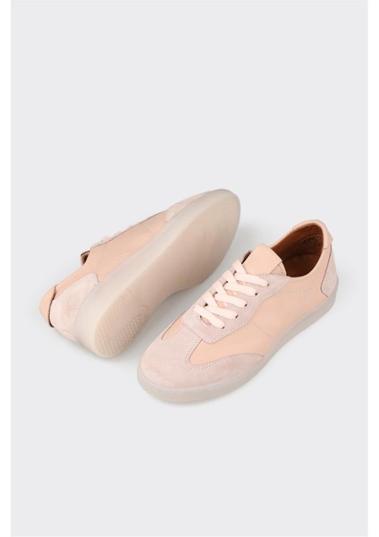 Pudra Deri Kadın Spor Ayakkabı modelleri