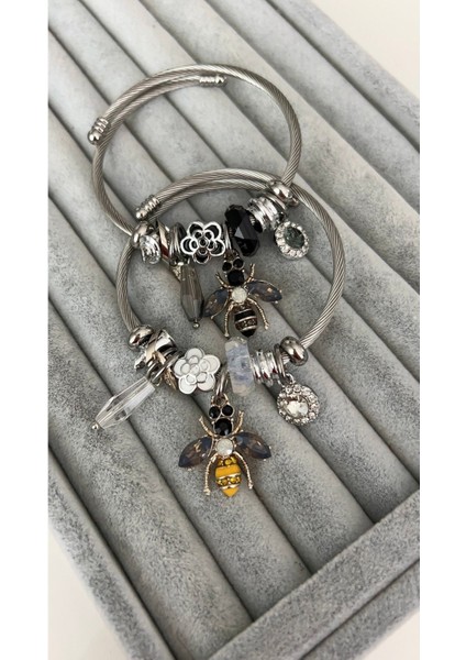 Şeffaf Taşlı Arı Model Bileklik fiyatları