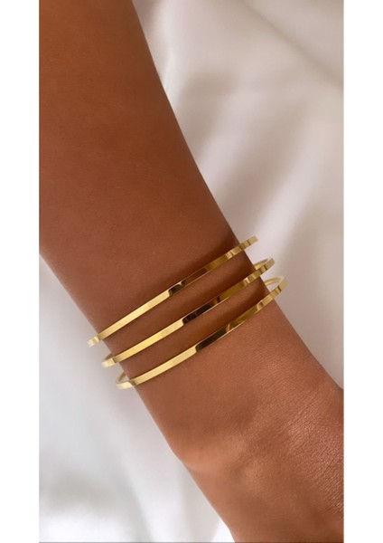 Çelik Gold 3'lü Ajda Bilezik