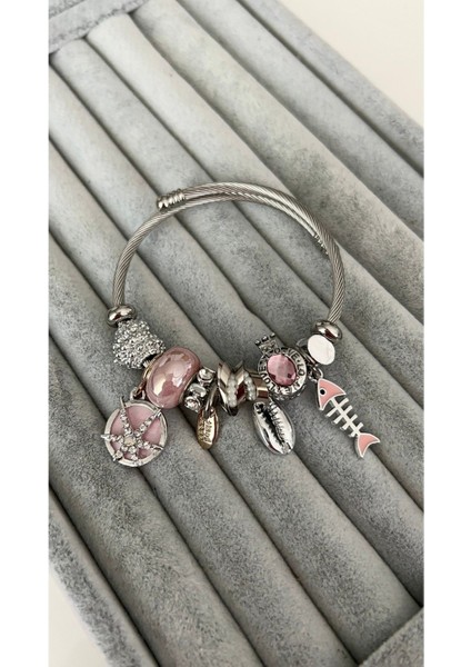 Pembe Deniz Yıldızı ve Balık Model