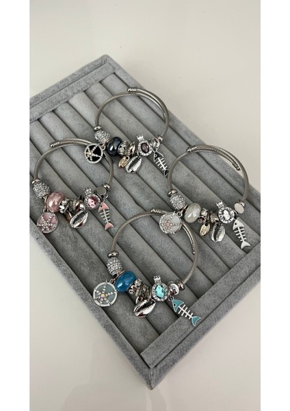 Mavi Deniz Yıldızı ve Balık Model Bileklik fiyatları