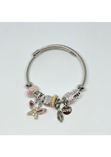 Çelik Model Kelebek Charm Bileklik fiyatları