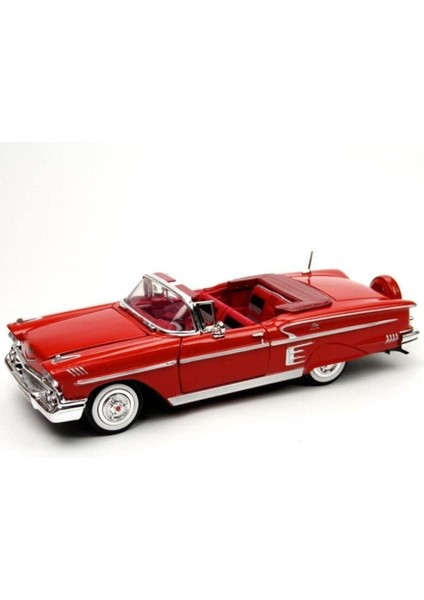 Motor Max 1958 Chevy Impala Kırmızı 1:24 Model Araba