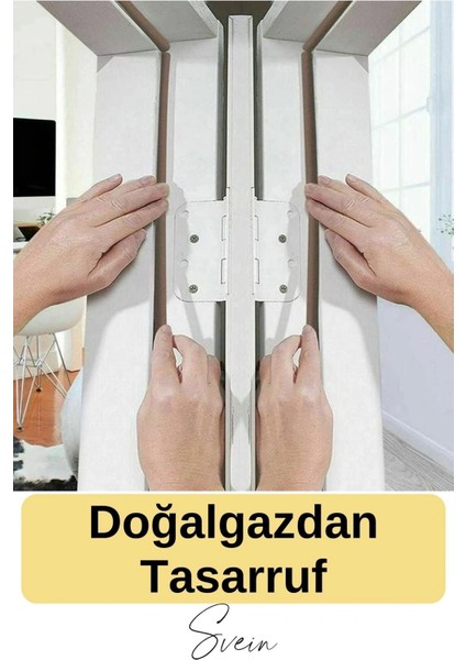 Kalın Kauçuk 2X50=100 mt Ekstra Uzun Kahve Kapı Pencere Fitili Soğuk Koruyucu Geçirmez Izolasyon