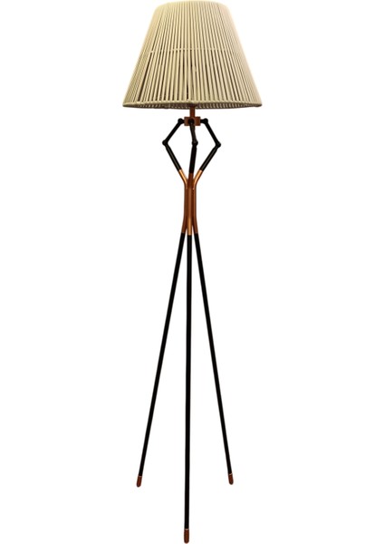 Seren Siyah Bronz Tripod Lambader