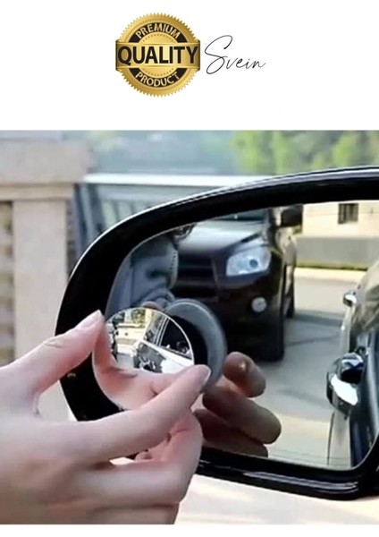 Yapışkanlı Geniş Açı 2 Adet Ayarlanabilir Kör Nokta Aynası Park Etme Çerçevesiz Etkili Görüş Açısı