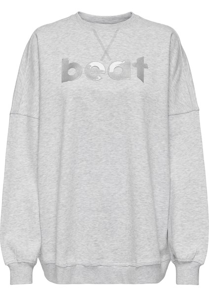 Relax Fit Bisiklet Yaka Uzun Kol Kadın Sweatshirt 15333285