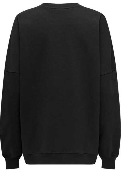 Relax Fit Bisiklet Yaka Uzun Kol Kadın Sweatshirt 15333285 fiyatları