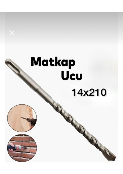Sds Plus Beton Delme Matkap Ucu 14X210 mm 4 Elmaslı