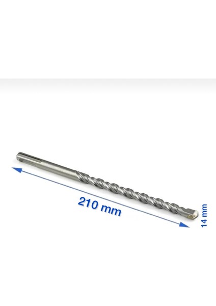 Sds Plus Beton Delme Matkap Ucu 14X210 mm 4 Elmaslı fiyatları