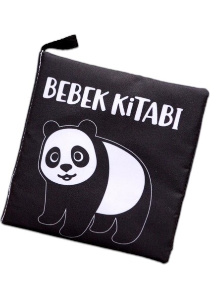 Siyah Beyaz Vahşi Hayvanlar Kumaş Sessiz Kitap T138 - Bez Kitap , Eğitici Oyuncak , Yumuşak ve Hışırtılı modelleri
