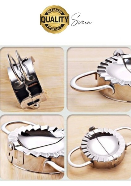 Pratik Metal Hamur Kapatıcı Çi Börek Mantı Kurabiye Poğaça Kalıbı Paslanmaz Çelik 17.5 cm 1 Adet fırsatları