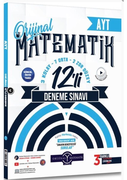 Orijinal Ayt 12'li Matematik Denemeleri