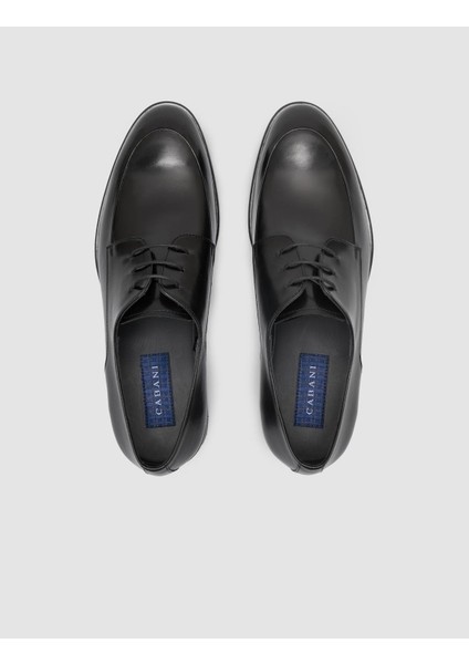 %100 Hakiki Deri Siyah Bağcıklı Erkek Klasik Ayakkabı fırsatları