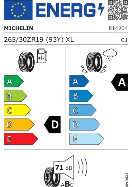 265/30 R19 93Y Xl Zr Pilot Sport 4s Oto Yaz Lastiği (Üretim Yılı: 2025)