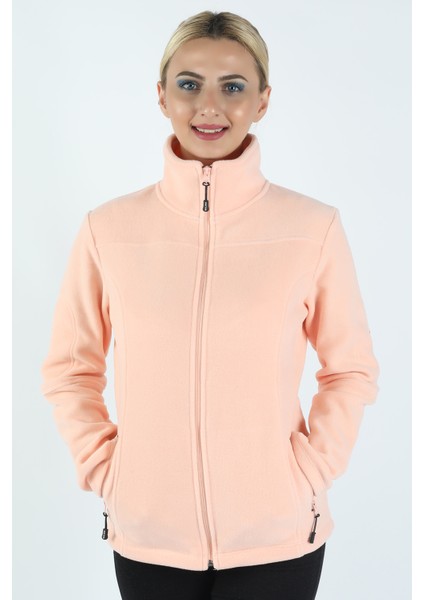 Kadın Kol Fermuarlı Sweatshirt Pembe modelleri
