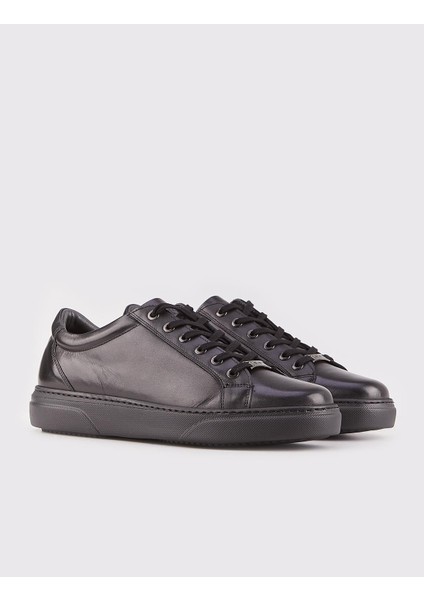 Erkek Light Taban Bağcıklı Sneaker Ayakkabı 162M995 Siyah