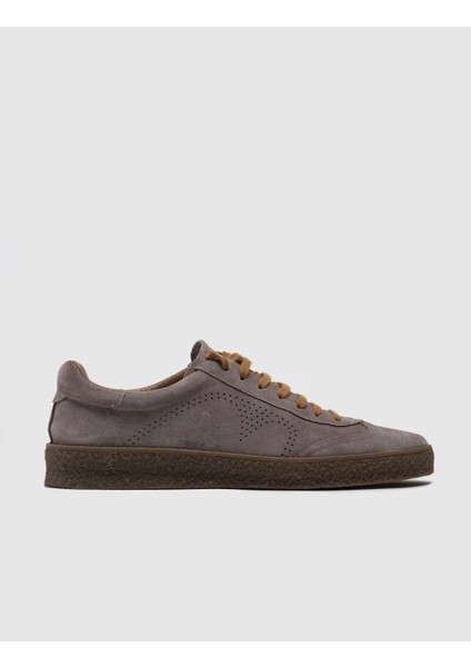 Erkek Özel Yapım Bağcıklı Geçme Taban Dikişli Sneaker Ayakkabı 292M1308 Vizon