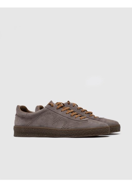Erkek Özel Yapım Bağcıklı Geçme Taban Dikişli Sneaker Ayakkabı 292M1308 Vizon