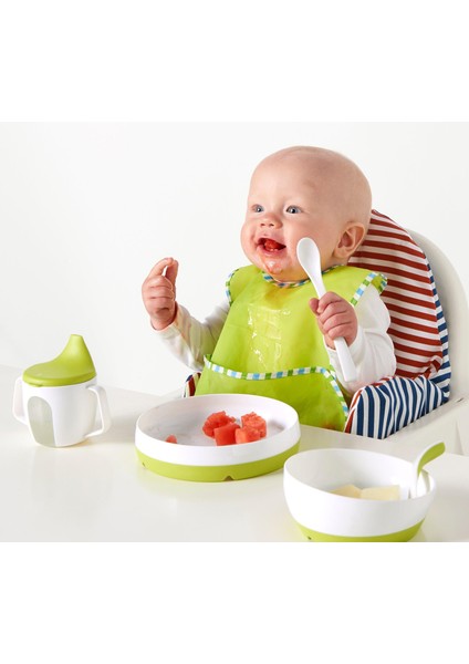 Smaglı Tabak Ve Kase Yeşil-Beyaz 2 Parça 30208348 modelleri