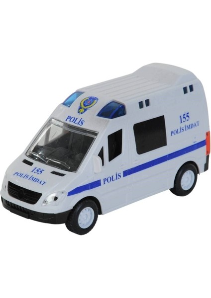 Sürtmeli Işıklı Sesli Pilli Polis Ekip Arabası 155