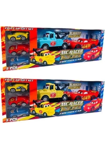 Cars Şimşek Mcquinn Mater 5li Sürtmeli Arabalar Seti fiyatları
