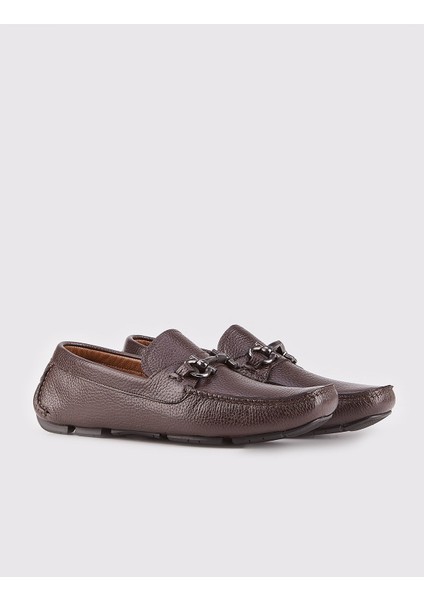 Erkek Toka Detaylı Loafer (Driving Shoes) Günlük Ayakkabı 347M472 Kahve