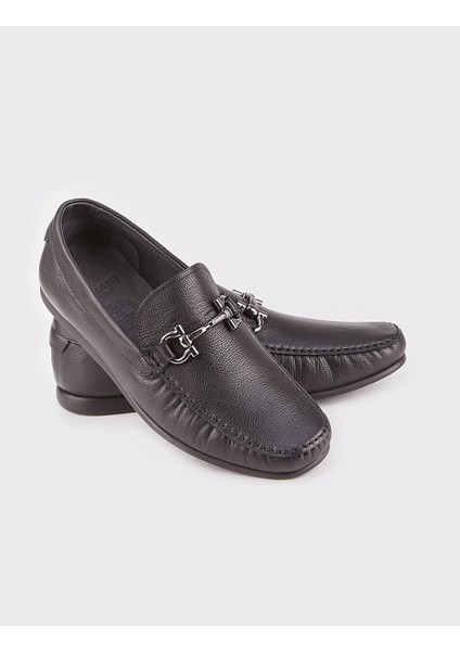 Hakiki Deri Siyah Erkek Loafer indirimleri