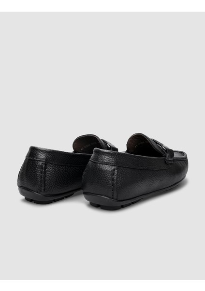 Özel Tasarım Blue Comfort Erkek Gerçek Deri Loafer Ayakkabı 010M823E Siyah