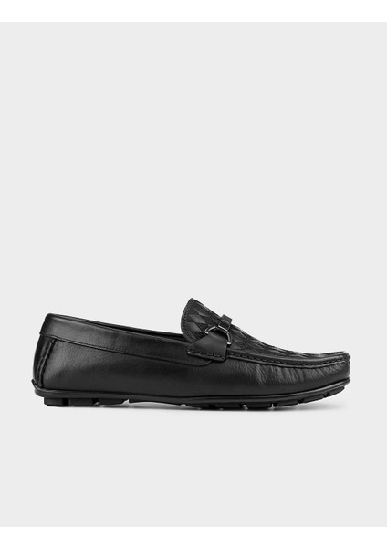 Deri Siyah Erkek Loafer