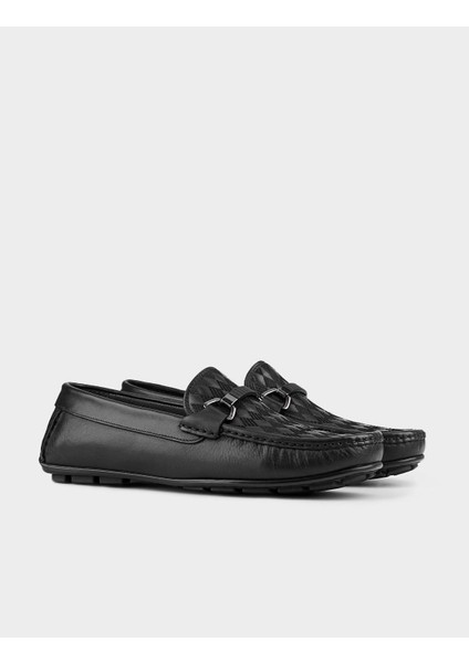 Deri Siyah Erkek Loafer