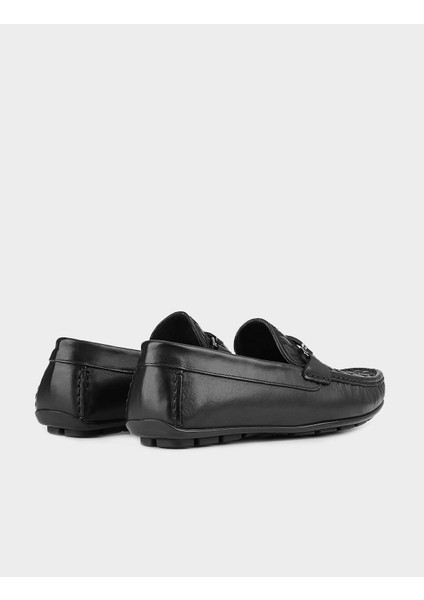 Deri Siyah Erkek Loafer