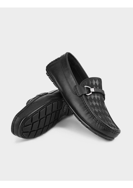 Deri Siyah Erkek Loafer
