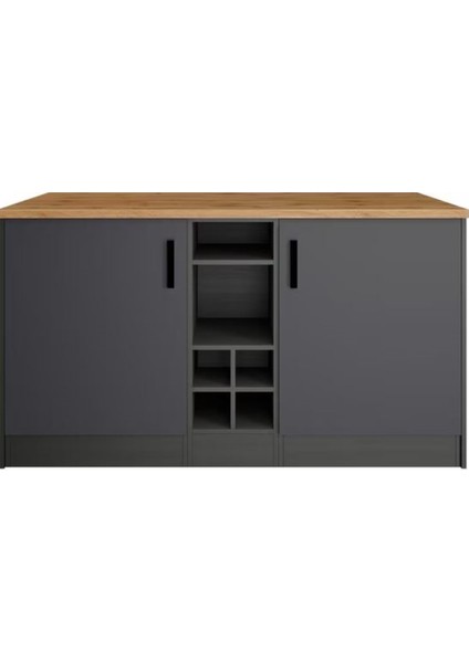 Helios Mutfak Alt Modül 2 Kapaklı -150 cm -Tezgah Dahil-Çok Amaçlı Dolap fiyatları
