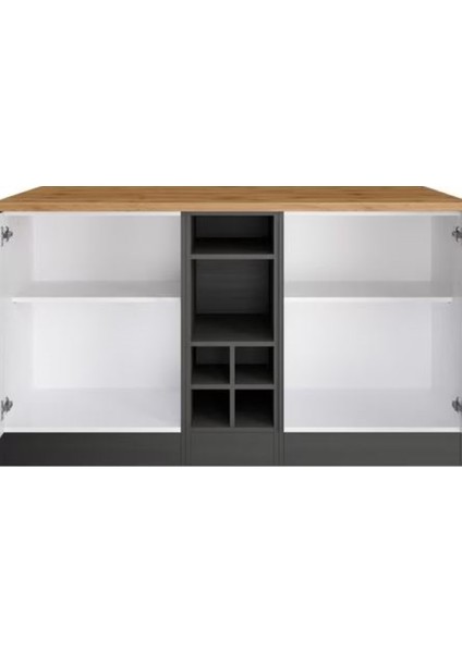 Helios Mutfak Alt Modül 2 Kapaklı -150 cm -Tezgah Dahil-Çok Amaçlı Dolap modelleri
