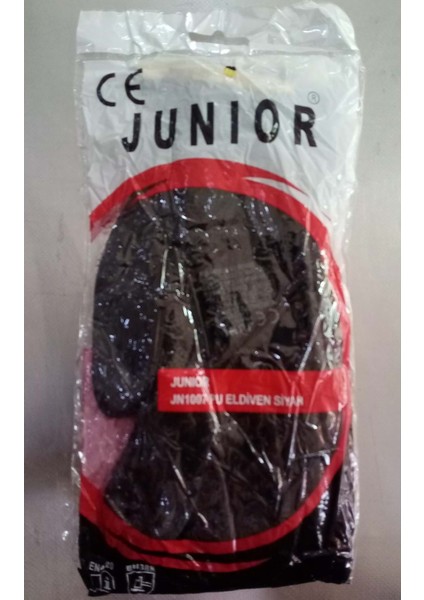 Iş Eldiveni - Junıor Pu Eldiven Siyah 9 No JN1007