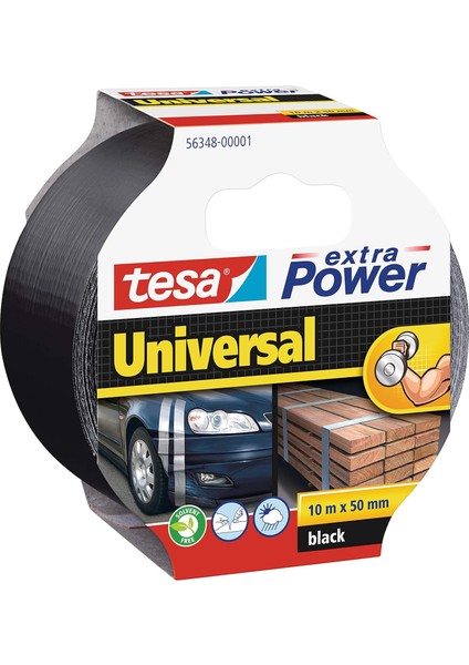 Duct Tamir Bandı, Extra Power Universal, Siyah, 10M x 50MM
