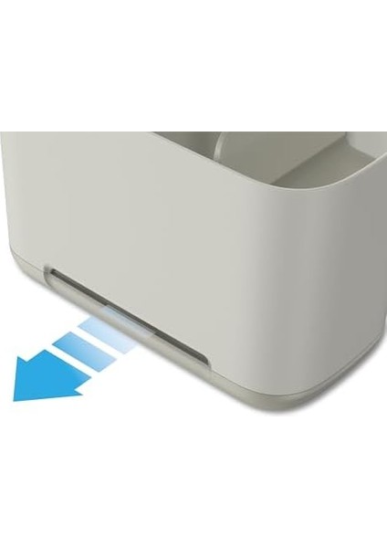 Easy-Store Caddy, Diş Fırçası Tutucu, Banyoda Saklama, Büyük, Mat Yüzey, Bej