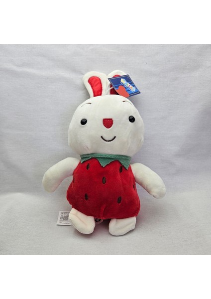 Çilek Tavşan Peluş Oyuncak 28 cm