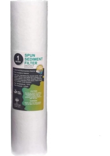 1 Mikron Spun Sedimentfiltre 10''