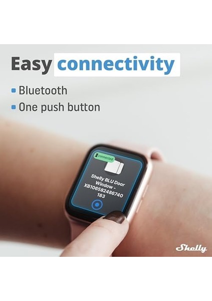 Blu Door/window Beyaz | Bluetooth Kapı ve Pencere Sensörü | Ios Android Uygulaması | Uzun Ömürlü Pil | Lüks ve Eğim Açısı Ölçümü | Sahne Etkinleştirme