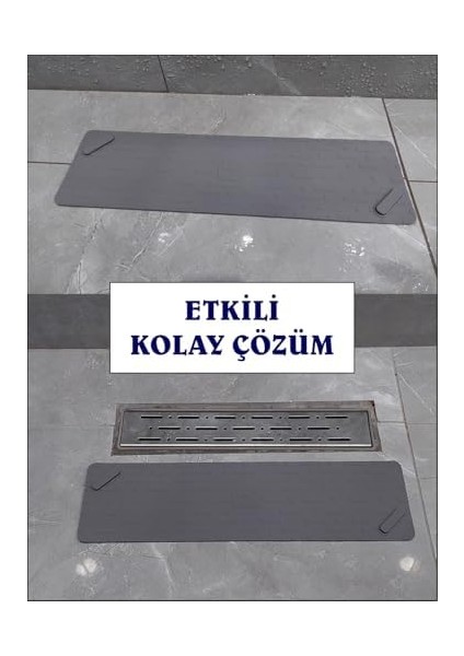 Duş Gideri Duş Gideri Kapağı Tıpası Böcek Önleyici Koku ve Su Geçirmez Yer Sifonu Kapağı Duş Kanalı (40 cm x 11 cm )