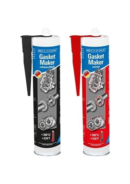 Gasket Maker | 310 ml | Kırmızı | Araç Motoru, Motosiklet, Çelik, Alüminyum, Cam, Seramik ve Diğer Birçok Malzeme Için Özel ve Güçlü Dirençli Sızdırmazlık Maddesi