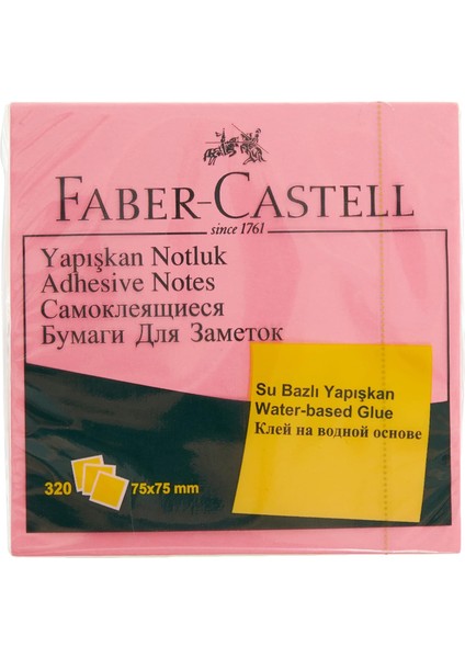 Yapışkan Notluk 75X75MM, Karışık Fosforlu Renkli Küp