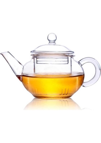 Cam Bitki Çayı Demliği 250 ml - Cam Süzgeçli Demlik