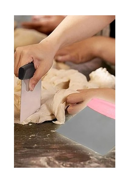 Home Plastik Saplı Çelik Hamur Kesici,metal Hamur Dilimleyici (1)