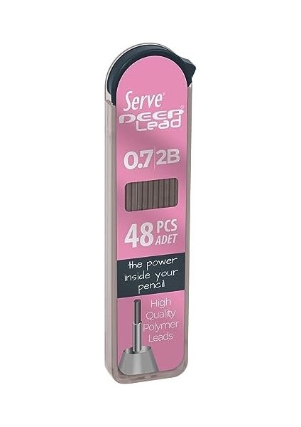 Deep Versatil Kalem & Deep Sılgı & Deep Kalem Ucu Mın 0,7mm 3 Lu Set Seker Pembe