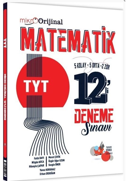 Mikro Orijinal Tyt Matematik 12 Li Deneme Sınavı