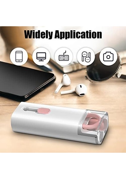 1 Arada Elektronik Temizleme Seti, Fırçalı Klavye Temizleme Seti, Airpods Pro Için 3'ü 1 Arada Temizleme Kalemi, Kulaklık, Klavye, Dizüstü Bilgisayar, Telefon, Bilgisayar Monitörü Için Çok
