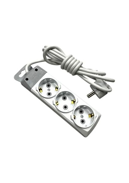 Üçlü Topraklı Grup Priz 2 Metre Kablolu 930102